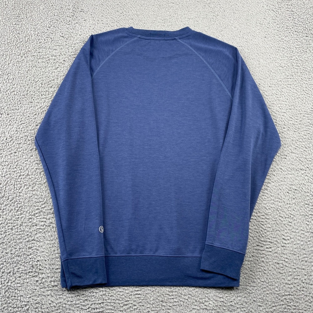 Dorset Field Club Sweatshirt Mens L Blue Golf 1886 Crest Pullover Raglan - Picture 2 of 7